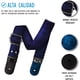 thumbnail image 3 of Strap, tahali, correa para guitarra o bajo. Kidam  Yute azul marino, 3 of 3