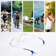 thumbnail image 2 of BRILLAR Correas y ganchos de silicona antideslizantes para gafas, paquete de 12, para niños y adultos, cómodos soportes para gafas, 2 of 5