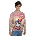 thumbnail image 4 of Happy Valentine’s Day Adorable Exotic Shorthair Kitten Holding Heart Balloon All Over Print 3D Baseball Jacket Cat Lover Kitten Owner Gifts Bomber Jacket Softball - 00030, 4 of 6