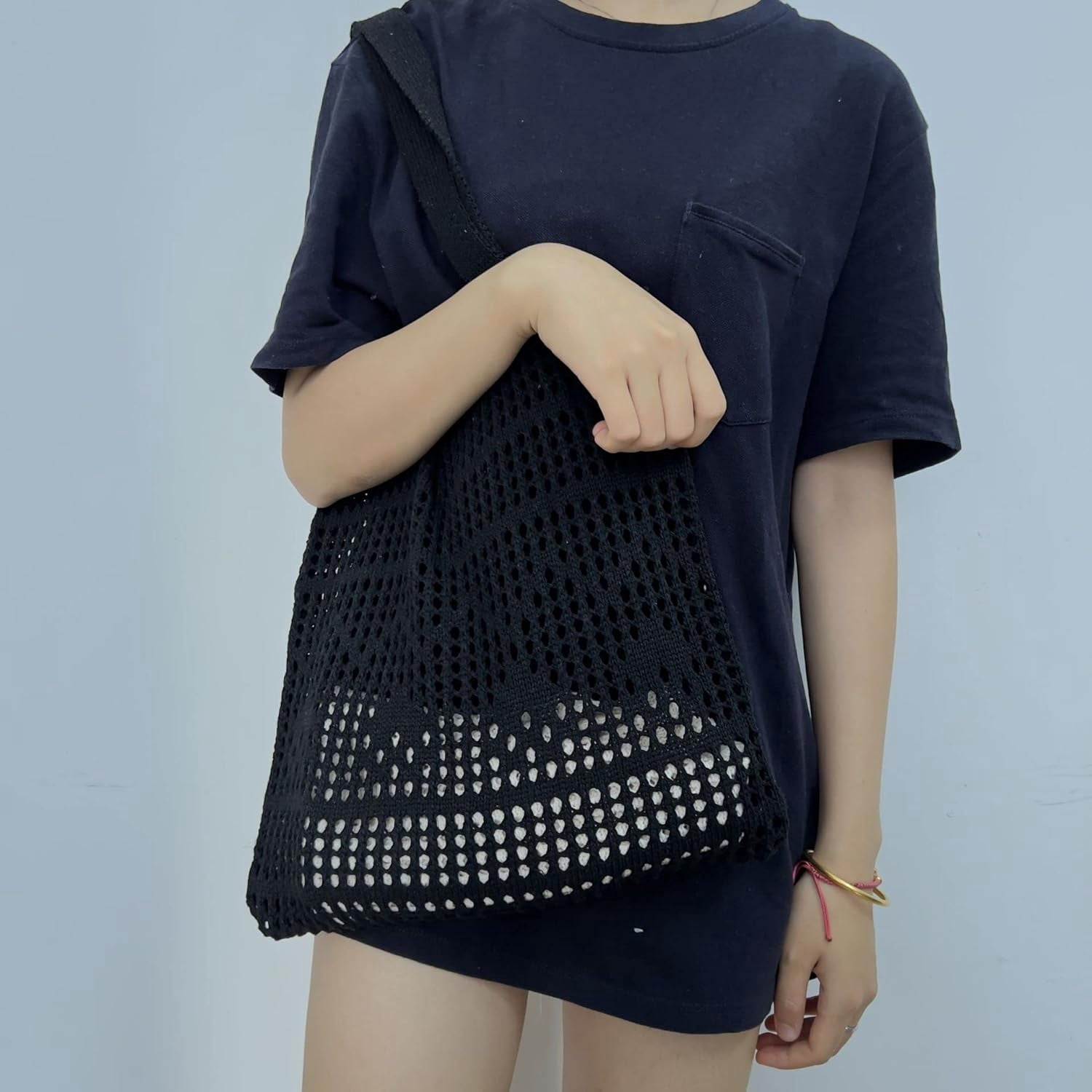 Kukuzhu Fairy Tote Bag Aesthetic Tote Bag Y2k Bag Tote Bag Aesthetic Y2k Crochet Tote Bag Aesthetic