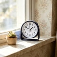 thumbnail image 5 of 3.9 Inch Small Analog Alarm Clocks, Desk Clock,Cute Table Clock with Light，Adjustable Angle forTravel,Bedside,Bedroom,Teens,Living Room Decor, 5 of 7