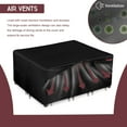 thumbnail image 3 of RICHIE Patio Furniture Cover Waterproof Rectangular with Air Vents, 600D Oxford Fabric Garden Table Cover , Outdoor Garden Furniture Set Size 108"L x 82"W x 28"H C99, 3 of 3