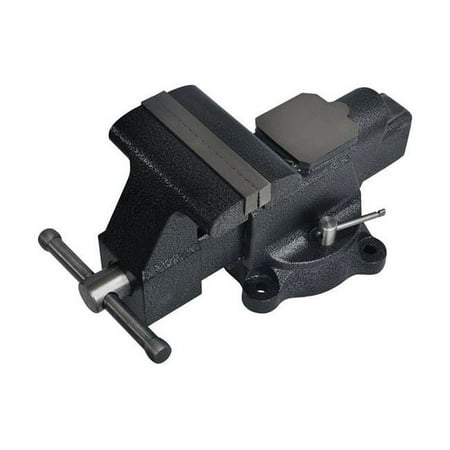 UPC: 0843518087985 | Steel Grip 2796860 6 in. Forged Steel Bench Vise with Swivel Base  Black