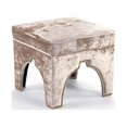 thumbnail image 2 of Zentique  Marnix Cubic Stool- Crushed Champagne Velvet - 19.5 x 17.5 x 19.5 in., 2 of 4
