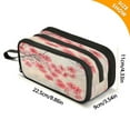 thumbnail image 3 of ALAZA Retro Cherry Flowers on Branch Pencil Case Bag 3 Compartment Pen Pouch Large Storage Holder Box Organizer, 3 of 8