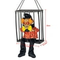 thumbnail image 6 of Halloween Screaming Animated Hanging Decorations, Halloween Decors Prop with Motion Sensor Activated & Light Up Eyes Spooky Scary Cage Ghost Clown Prisoner for Indoor Outdoor Haunted House Decor, 6 of 9