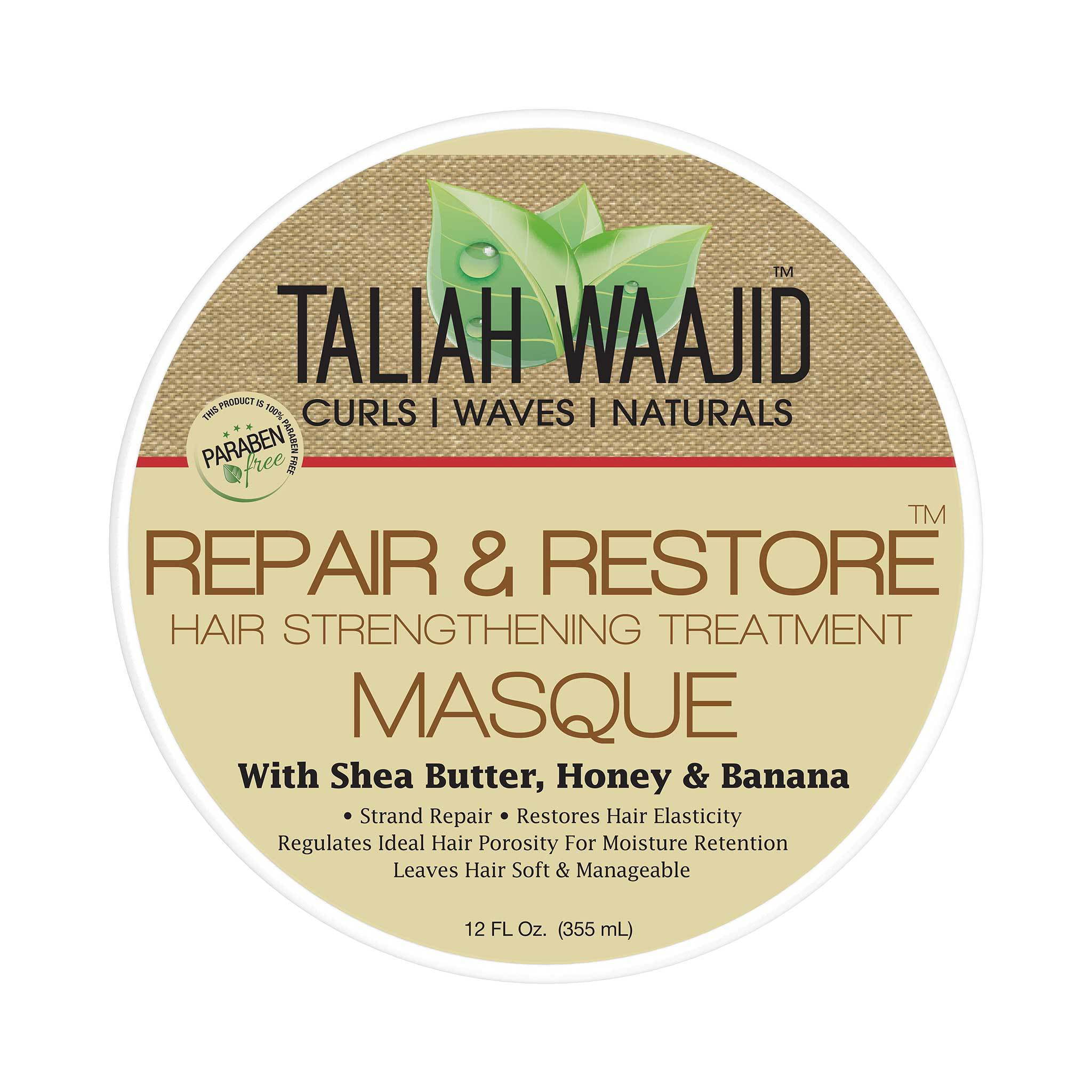 Taliah Waajid Curls Waves Naturals Repair and Restore Hair Strengthening Masque 12oz (U128)