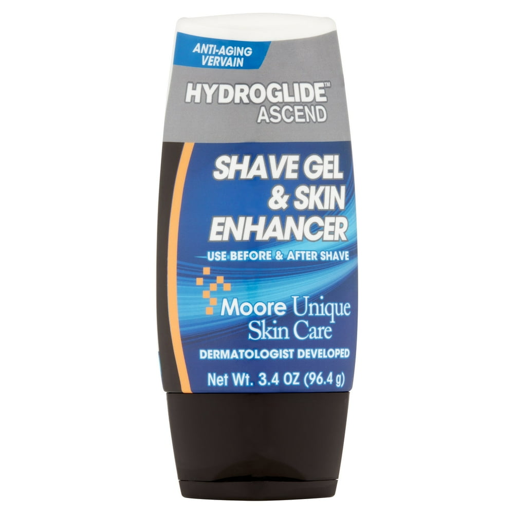 Moore Unique Hydroglide Ascend Skin Care Shave Gel & Skin Enhancer, 3.4