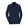 thumbnail image 5 of Port Authority Long Sleeve Core Classic Pique Polo-2XL (River Blue Navy), 5 of 6