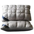 thumbnail image 3 of Five-star hotel with washable feather and velvet neck pillow single non-collapse household pillow-white-Low pillow, 3 of 5