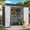 Gray, variant on 5'x3' Outdoor Storage Shed, Galvanized Metal Shed with Lockable Door & Air Vent, Weather-Resistant Shed for Backyard/Patio/Garden/Lawn, Dark Gray