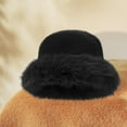 thumbnail image 6 of yuksok Winter Bucket Hat Cute Cossack Hat Russian Hat for Motorcycle Hiking Cycling black, 6 of 9