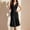 *Black, variant on ClodeEU Women's V Neck Sleeveless Mermaid Hem Dress ,Slim Fit Casual Bodycon Dress for Spring Summer Orange,Womens Plus M
