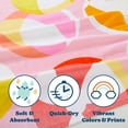 thumbnail image 4 of Great Bay Home Vibrant Prints Soft Cotton Beach Towel (30" x 60", Beach Balls), 4 of 7
