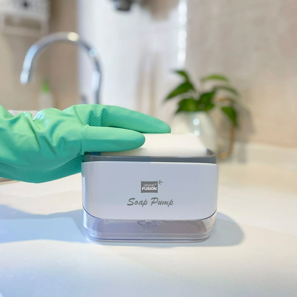 Soap Dispenser & Sponge Holder for Kitchen From Grand Fusion