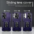 thumbnail image 6 of TECH CIRCLE Case for Samsung Galaxy A14 Phone Cover with Magnetic Kickstand + Metal Ring Holder + Lens Cover, Shockproof Hybrid PC+TPU Covers [360° Rotating Bracket] [Corner Protection] - Purple, 6 of 8