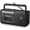 Black, variant on Cassette Tape Player Bluetooth Boombox, Cassette Player AM/FM/SW Radio Stereo, Tape Player/Recorder with Big Speaker and Earphone Jack, USB/TF Card Player, AC Powered or Battery Operated Black