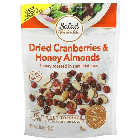 Salad Pizazz!, Fruit & Nut Toppings, Dried Cranberries & Honey Almonds, 3.5 oz Pack of 2