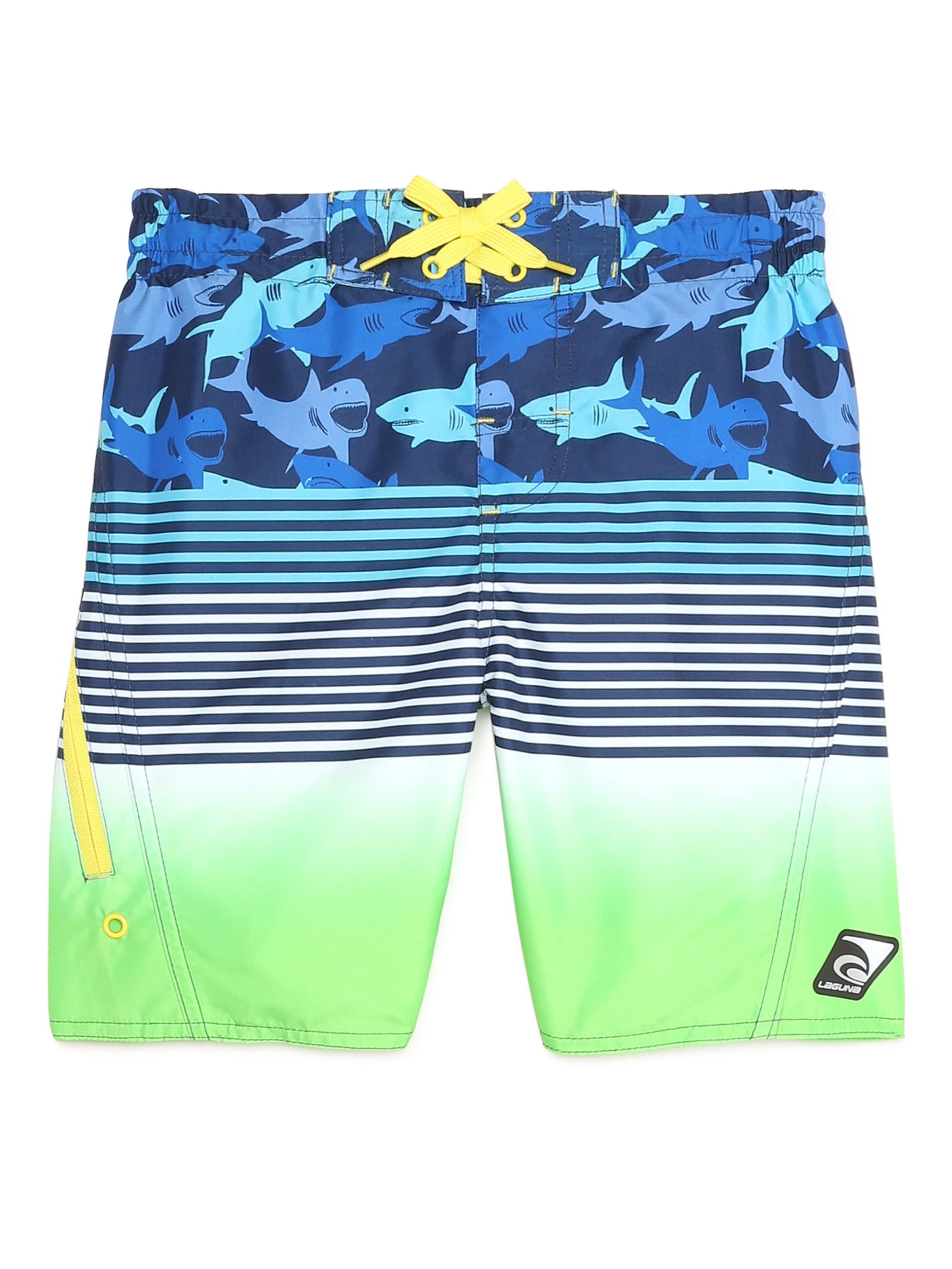 NWT Boys Laguna Board Shorts Swim Trunk Camouflage Blues Summer Water Beach Fun 