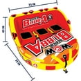 thumbnail image 5 of WOW Sports Bubba Towable Tube for Boating, Water Inflatable Tube for Boats, 1-3 Person Capacity, Super Bubba, 5 of 5