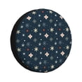 thumbnail image 1 of Fotbe Christmas Snowflakes1 Funda de Llanta de Repuesto con Estampado, Engrosada, Ajuste Universal para Jeep, Remolque, RV, SUV, Camión-16 inch, 1 of 6