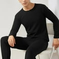 thumbnail image 6 of 2Pcs/Set Thermal Underwear for Men, Long Johns Base Layer, Shirt and Pants Set, Fleece, 6 of 8