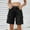 Black, variant on uublik Denim Shorts Women High Waisted Summer Casual Jeans Shorts Loose Jorts Knee Length Denim Black, S-2XL