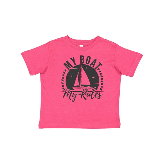 Inktastic My Boat My Rules Sailing Captain Boys or Girls Toddler T-Shirt