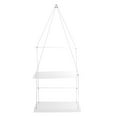 thumbnail image 1 of CNKOO Shelf Hanging Shelves Wall Window Rope Rack Planter Acrylic Flower Floating Shelf Flowerpot Storage Herb Display 2 Tier, 1 of 7