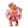 thumbnail image 3 of BLEEUS Christmas Wreath Christmas Gingerbread Man Wreath Christmas Door Wreath (A) Christmas Essential (A), 3 of 10