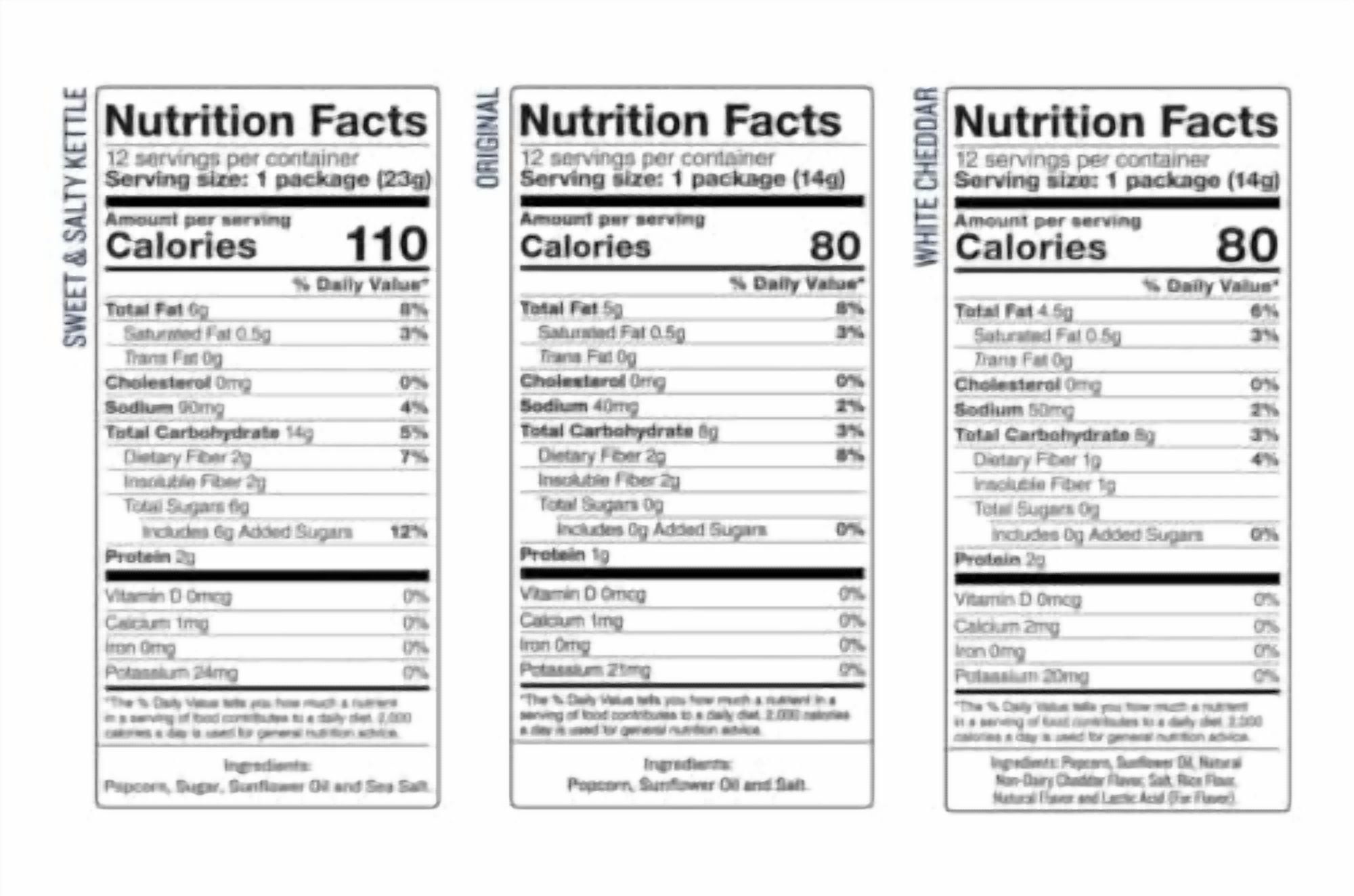 Bulk Popcorn, Skinny Popcorn Individual Bags Variety Pack - 36 Packs of 3 Flavors