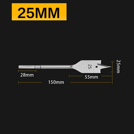 

BAMILL Flat Wood Drill Bit 20-38mm Flat Drills Woodworking Drill Bits HCS Wood Drilling