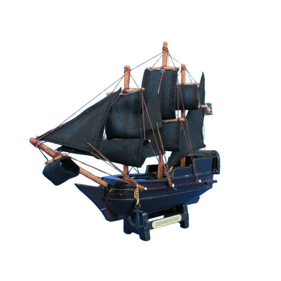 Caribbean Pirate 7" - Model Pirate Ship - Pirates Of The Caribbean Model Ship - Pirates Of The Caribbean Ship - Nautical Decor - Wooden Pirate Ship