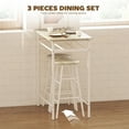 thumbnail image 4 of HOMCOM 3 Piece Counter Height Table Chair Set with Table, 2 Matching Stools, 4 of 10