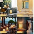 thumbnail image 3 of Set of 2 Battery Operated Lamp 9'' High Cordless Table Lamp Battery Powered Lanterns with 6H Timer, 3 of 6