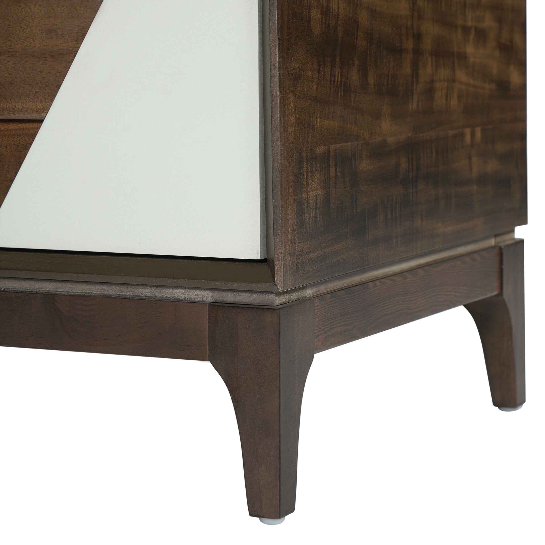 Christopher Knight Home Wooden Nightstand with 2 Drawers, Japandi Style Bedside Table, Brown, Set of 2