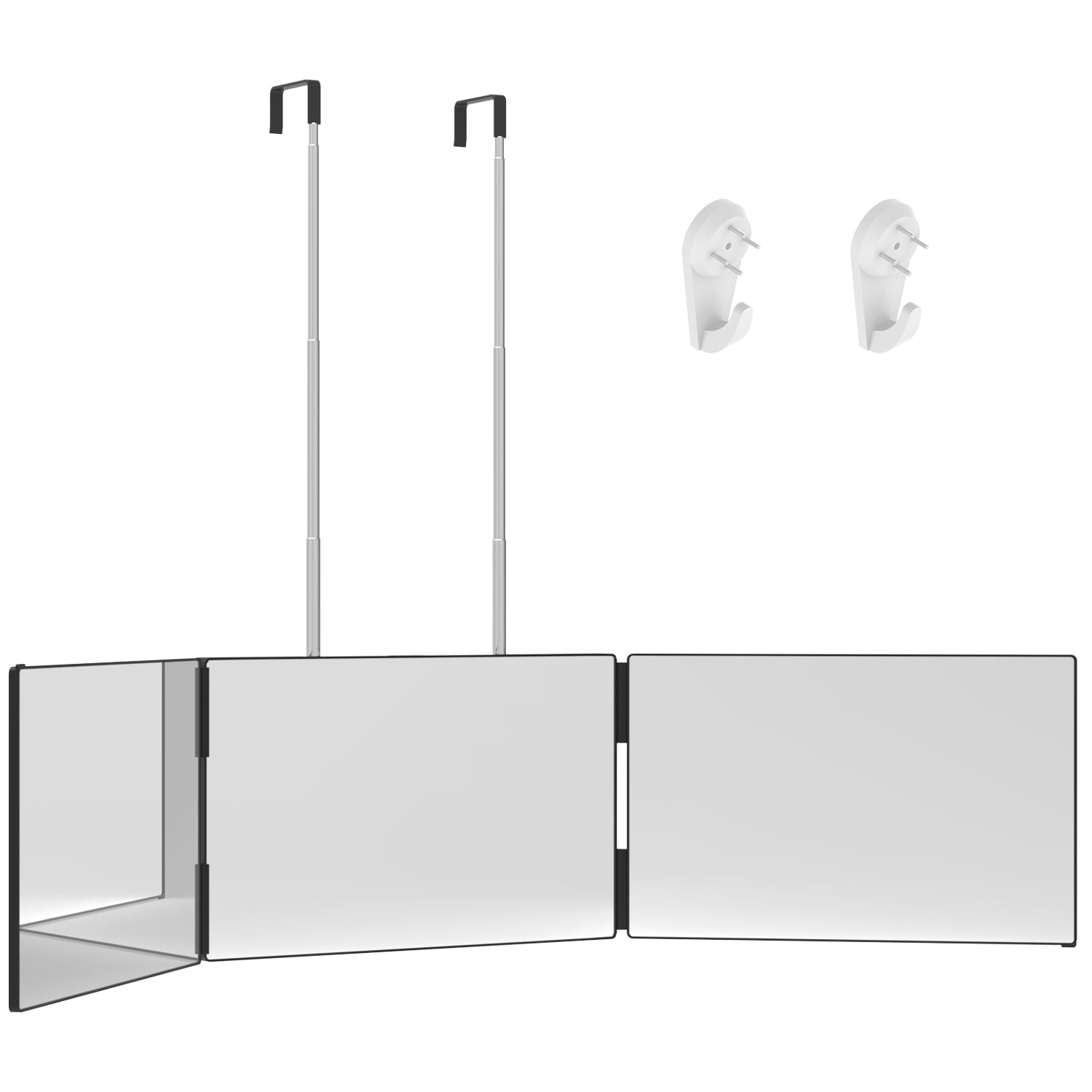 GoXteam 3 Way Mirror for Hair Cutting, Trifold Mirror for Shaver and