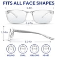 thumbnail image 3 of Gafas Benicci elegantes que bloquean la luz azul para hombres y mujeres, 3 of 7