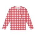 thumbnail image 4 of Aofany Unisex Kids Soft Long-Sleeve T-Shirts Solid Color Basic Tops Crewneck Tees Toddler Boys Girls Clothes, 4 of 7