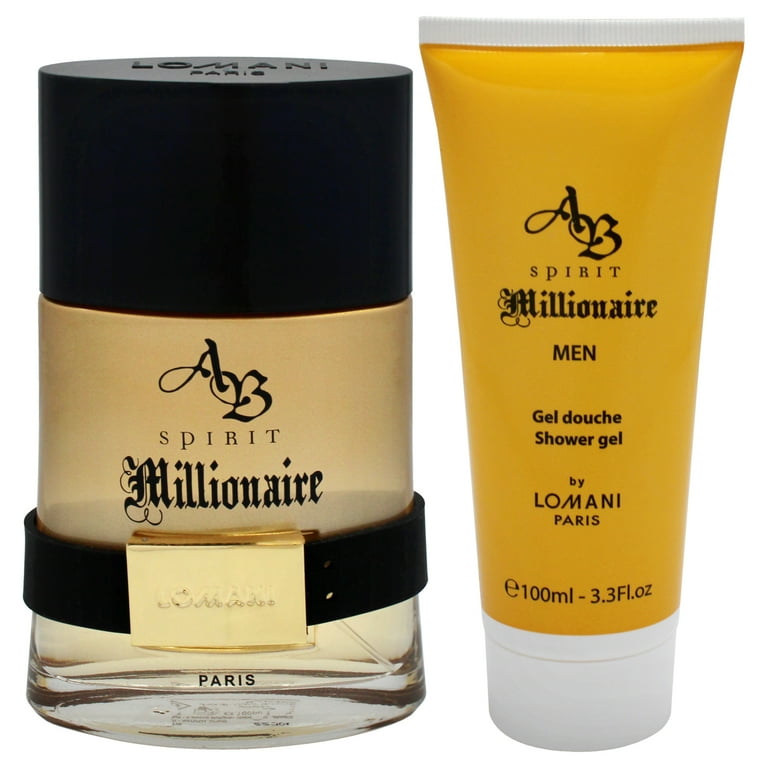 Lomani AB Spirit Millionaire , 2 Pc Gift Set 3.3oz EDP Spray, 3.3