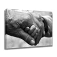 thumbnail image 2 of Old Man And Child Holding Hands Canvas Poster Bedroom Decor Sports Landscape Office Room Decor Gift,Frame-style,08x12inch(20x30cm), 2 of 8