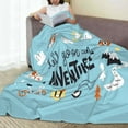 thumbnail image 6 of Sikiie Let's Go on an Adventure Ultra-Soft Micro flannel Blanket Luxury All Seasons Warm Blanket for Bedding Sofa and Travel (4 sizes)-80"x60", 6 of 7