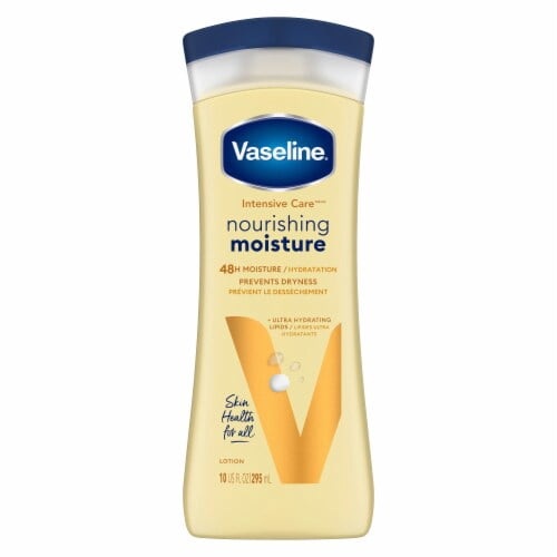 2X - Vaseline Intensive Care Body Lotion Nourishing Moisture for Dry Skin with Ultra-Hydrating Lipids 10 fl oz