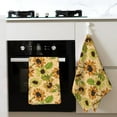 thumbnail image 4 of Disketp Sunflowers Waffle Weave Kitchen Dish Cloth,Super Absorbent Kitchen Dish Towels 16*26 Inches for Dish Rags Washing Dishes, Drying Dishes, 4 of 7
