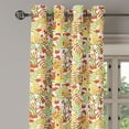thumbnail image 3 of Ambesonne Rowan Grommet Curtain, Rural Plants Wilderness, 50" x 63", Green Orange Yellow, 3 of 6