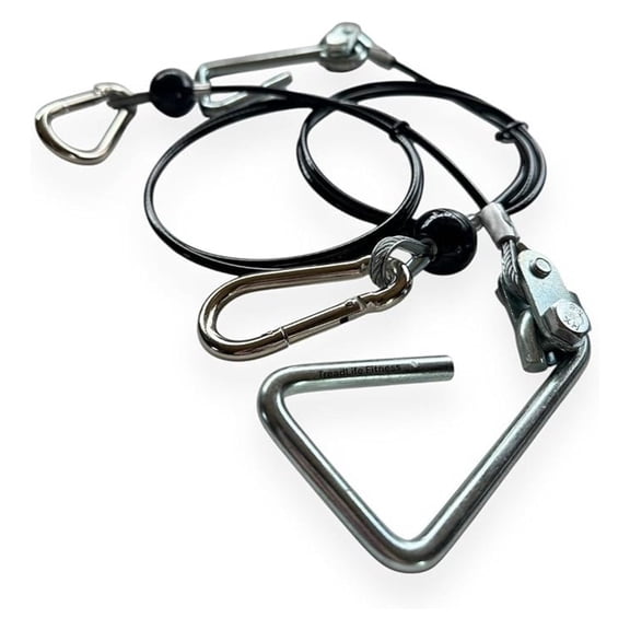 43" Cables w/Hook Assembly (2 x Cables) - Replacement for Most Bowflex Gyms - (Pair)