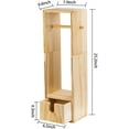 thumbnail image 2 of Wood Toilet Paper Holder, Free Standing Bathroom Toilet Tissue Paper Roll Shelf Rack and Dispenser with Storage Drawer, 2 of 5