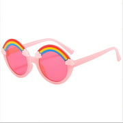 Kids Rainbow Sunglasses Unisex Girls Boys Sunglasses Polarized Cute 400 Sun Glasses,,Purple