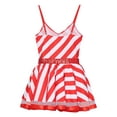 thumbnail image 6 of Eandarui Women's Candy Cane Tutu Dance Dress Sequins Adorned Stripe Print Christmas Fancy Dress Up Red 3XL, 6 of 7