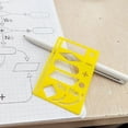 thumbnail image 4 of Flowchart Template, Yellow Reusable Plastic Template, Reusable Plastic Flowchart Template, Portable Tool for Note Taking Planning Project Management, by Goohae, 4 of 7